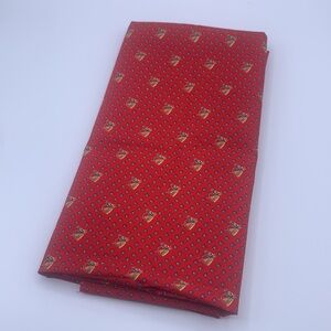 Concord Fabrics By Joan Kessler Horse Head Printed Red & Blue Patterned Fabric